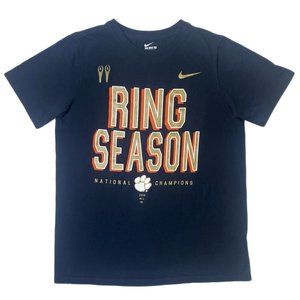 💥SALE: 3/$18💥Nike Boy's Clemson Tigers Black T-Shirt "RING SEASON"